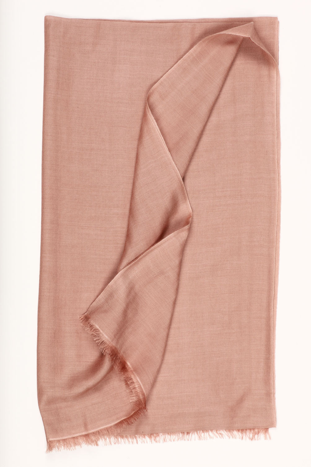 Lightweight Peach Beige Cashmere Scarf