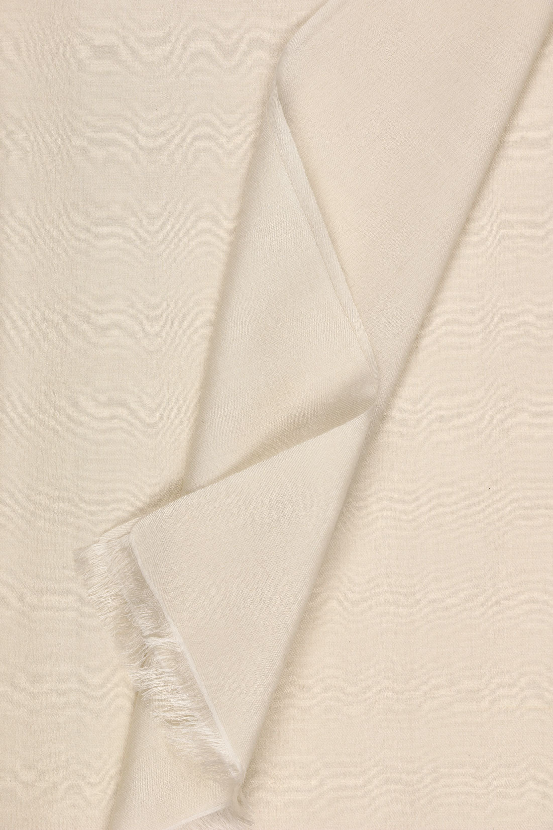 Lightweight Off White Cashmere Scarf