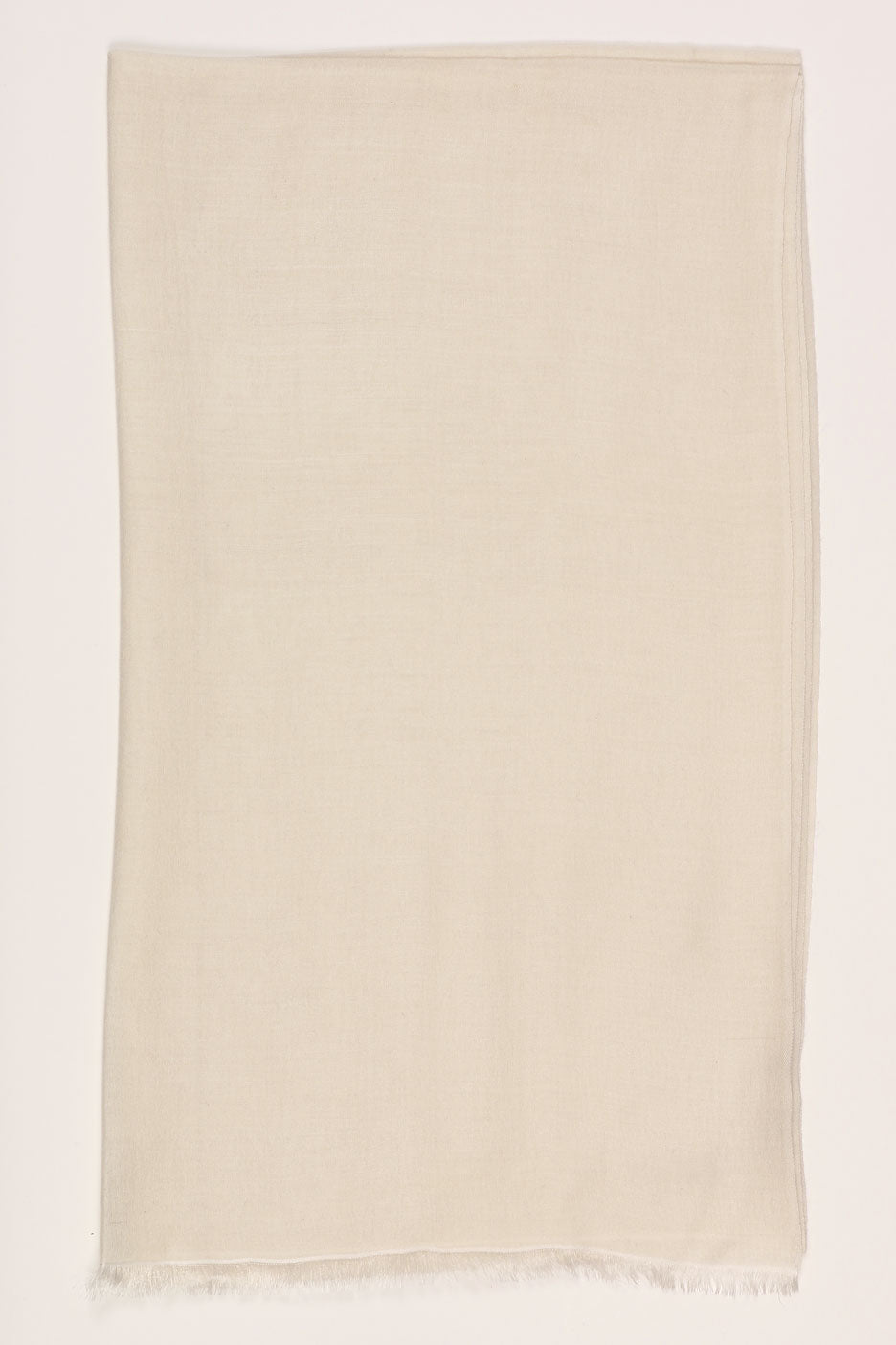 Lightweight Off White Cashmere Scarf
