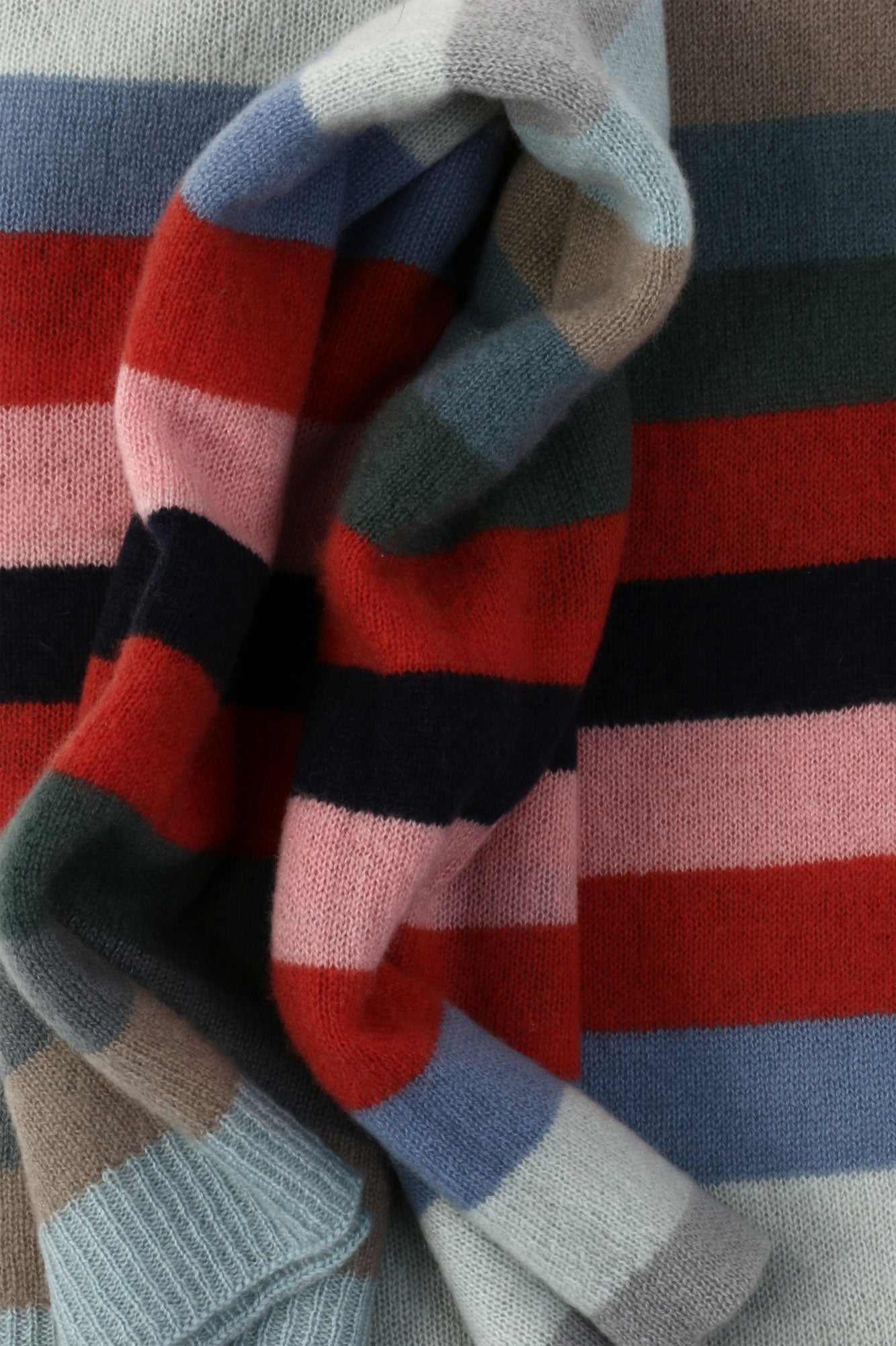 100% Cashmere Stripe Throw - M4110