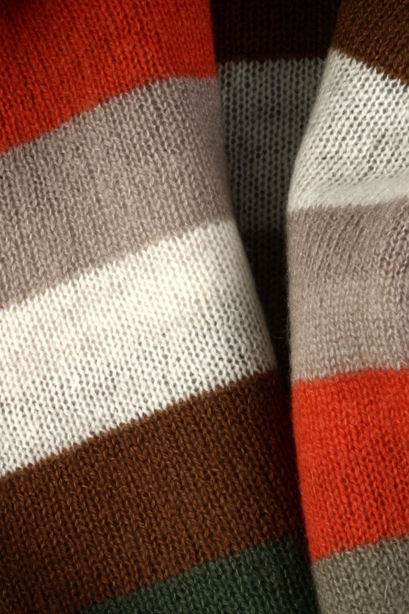 100% Cashmere Stripe Throw - M4112