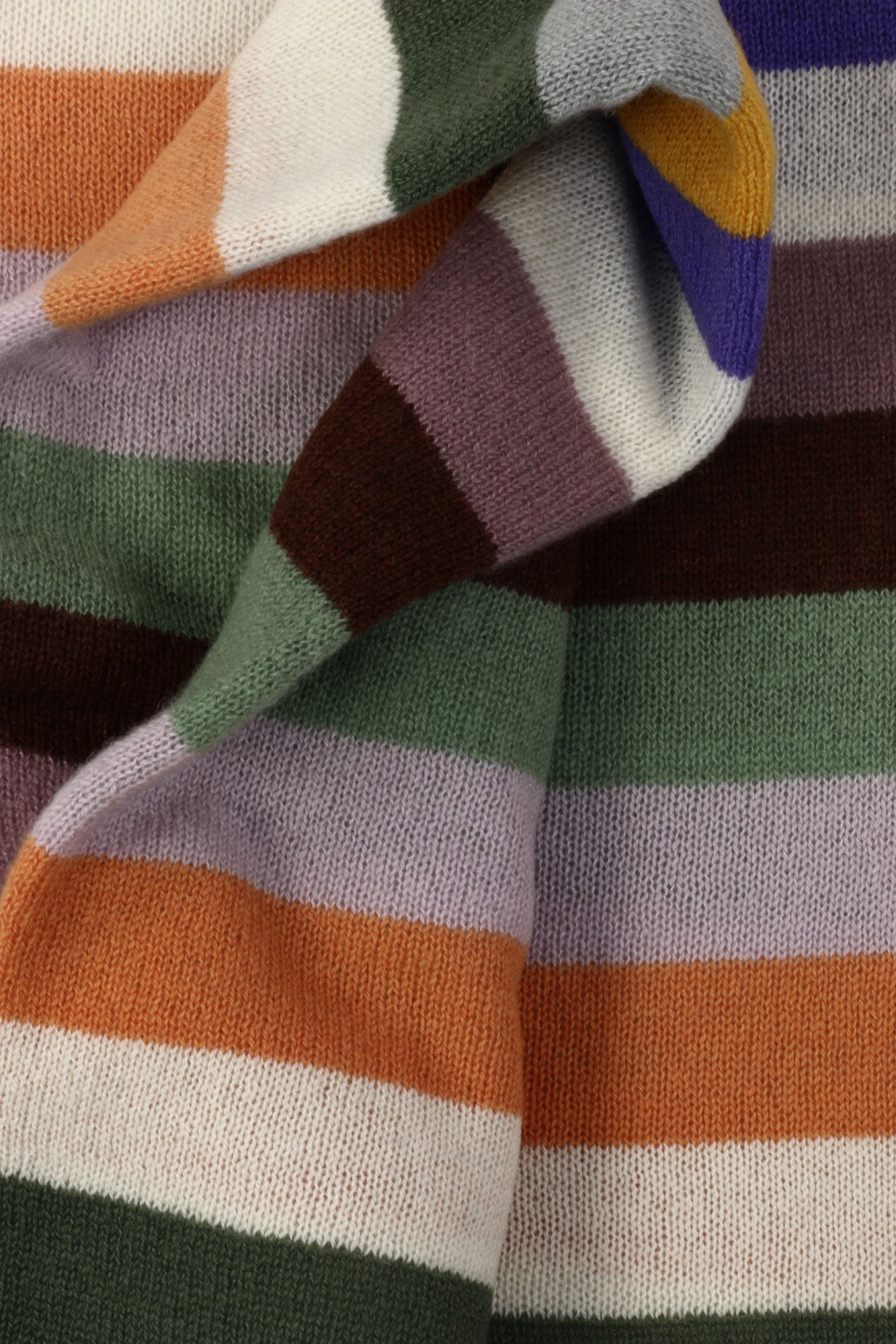 100% Cashmere Stripe Throw - M4117