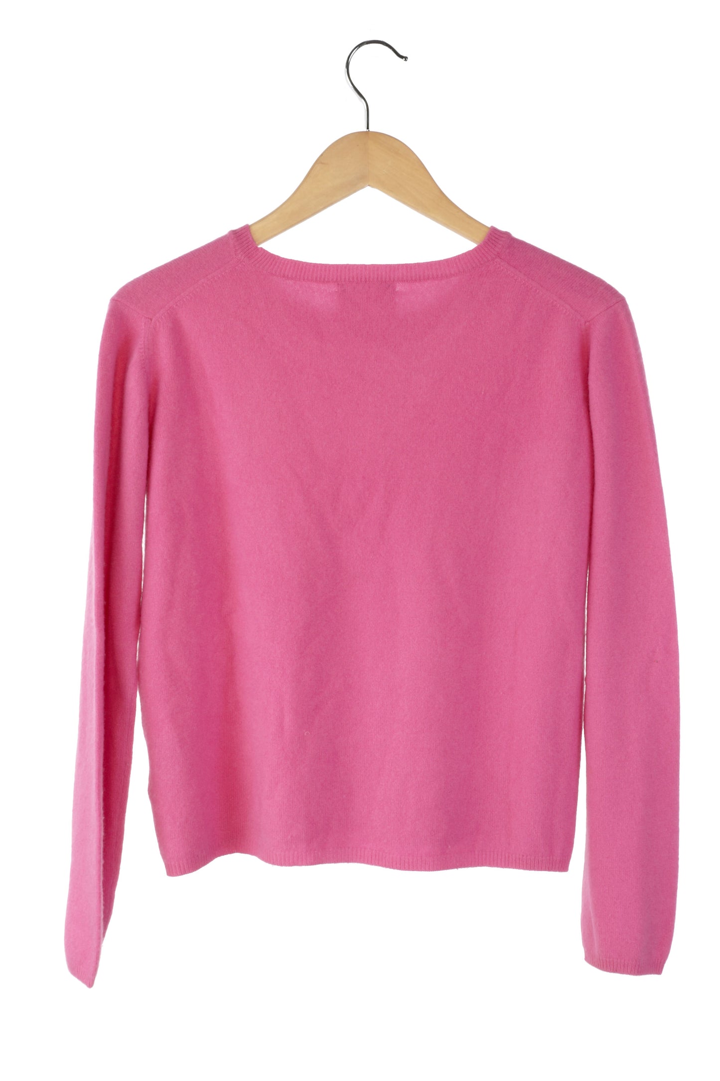 100% Cashmere Bubblegum Round Neck Cashmere Sweater Large