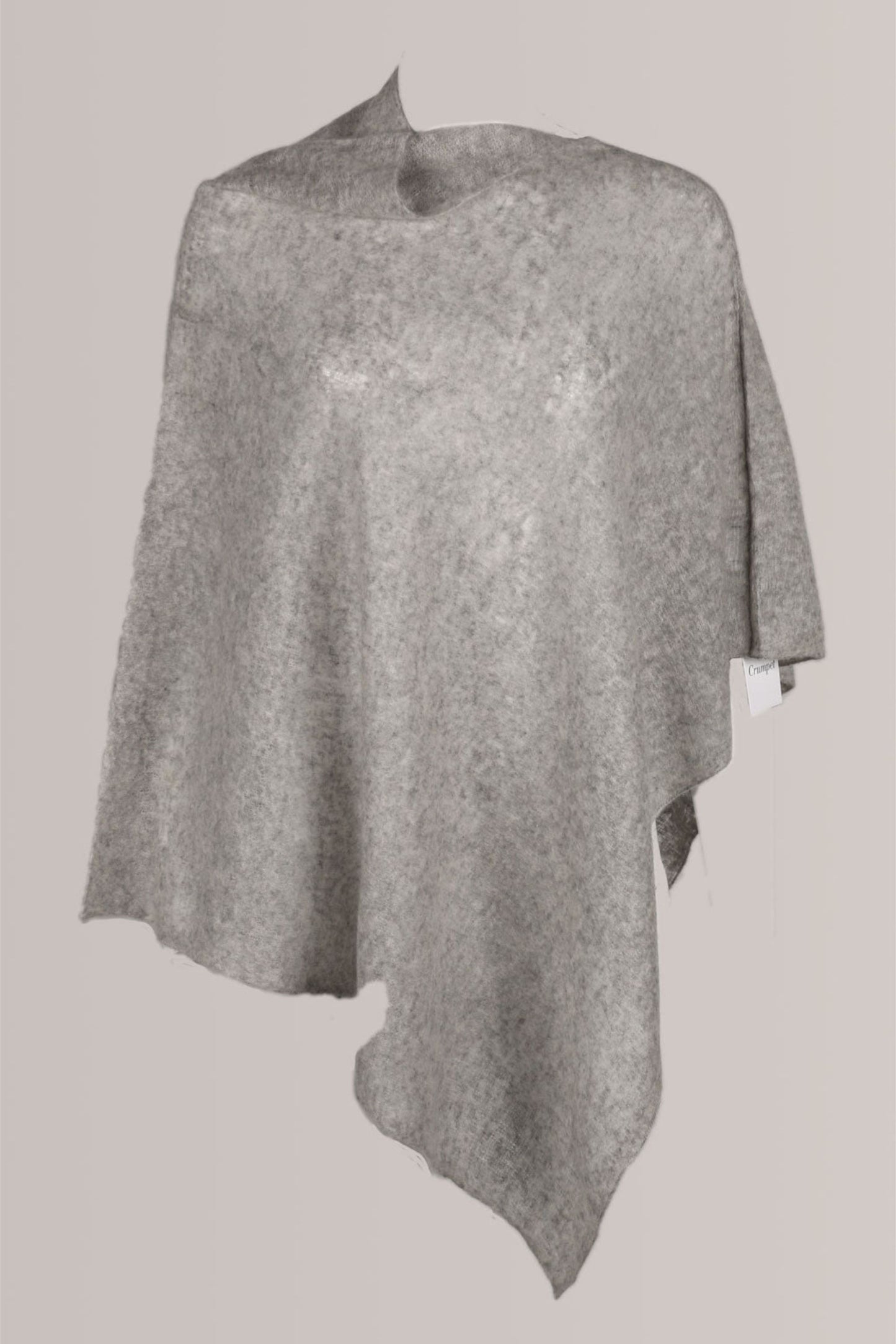 Felted Poncho Grey