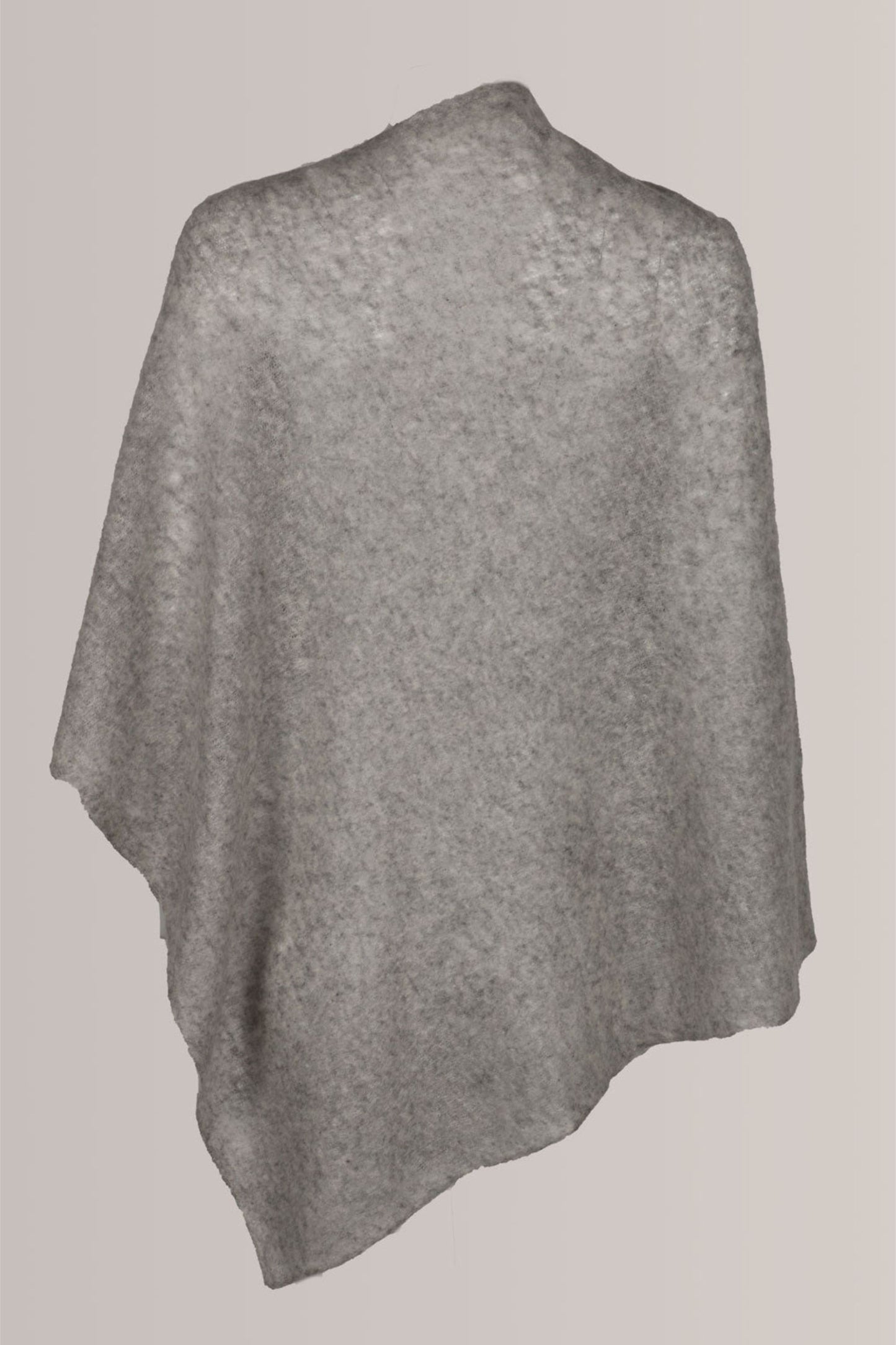 Felted Poncho Grey