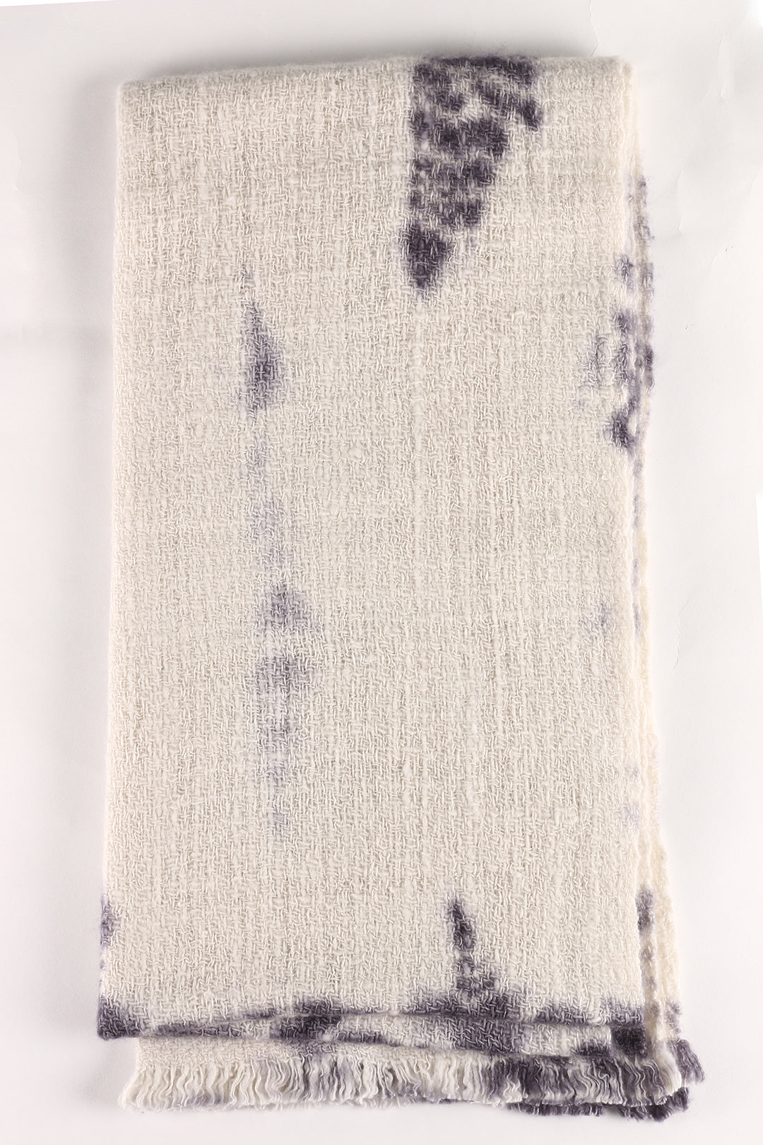 Grey White Tie Dye Hand Spun