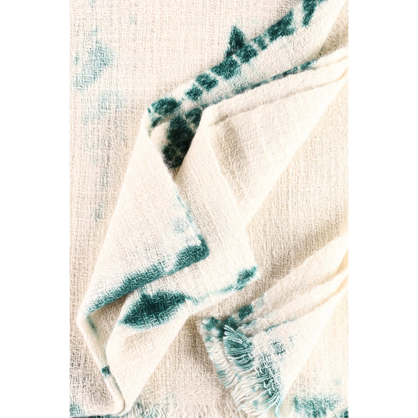 Beryl White Tie Dye Hand Spun - Crumpet Chowk