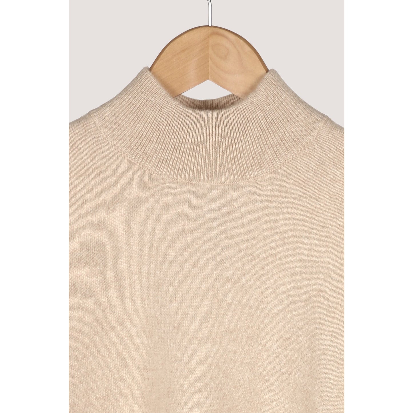 Half Roll Neck Sweater Cream - Crumpet Chowk