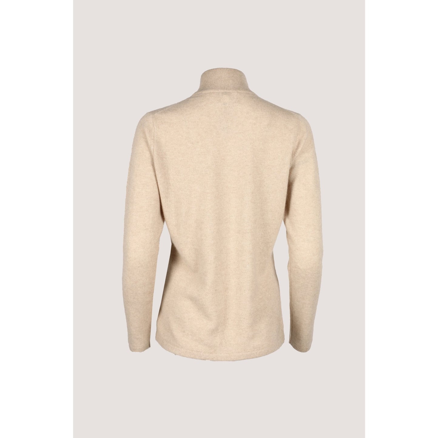 Half Roll Neck Sweater Cream - Crumpet Chowk