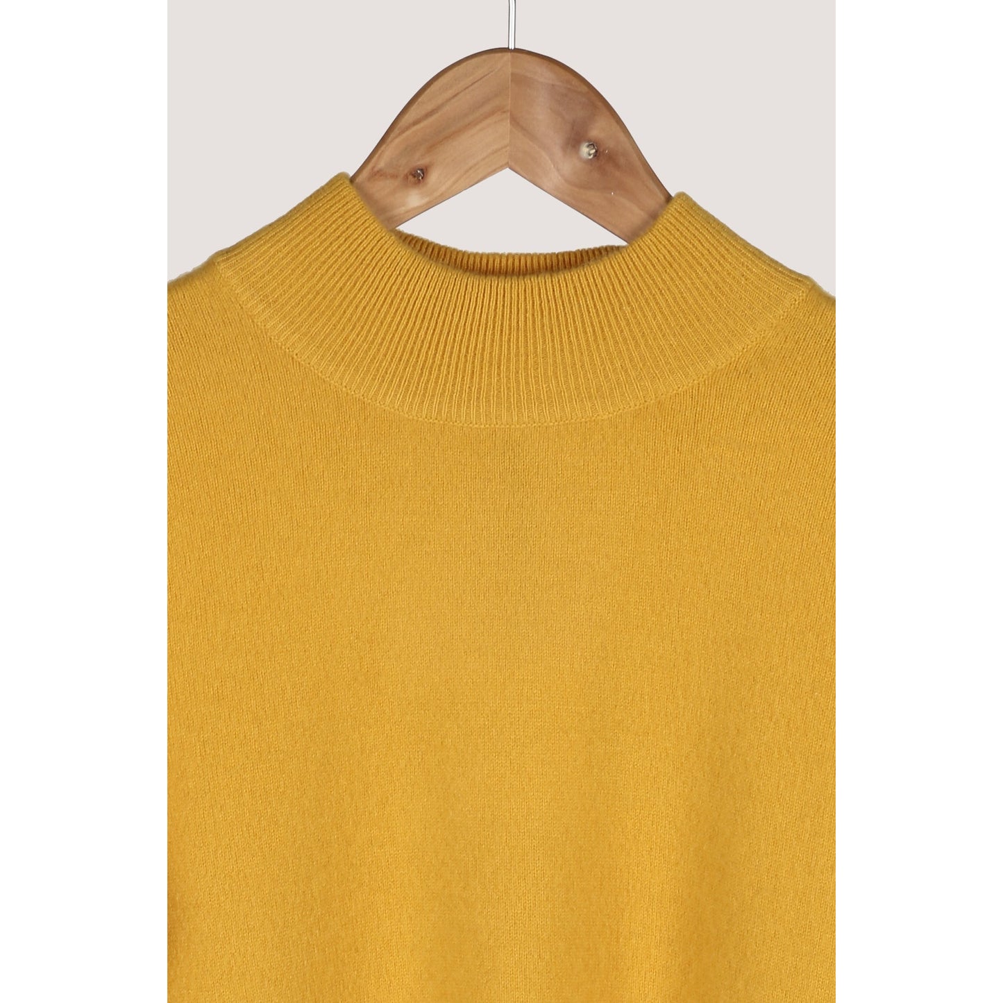 Half Roll Neck Sweater Yellow - Crumpet Chowk