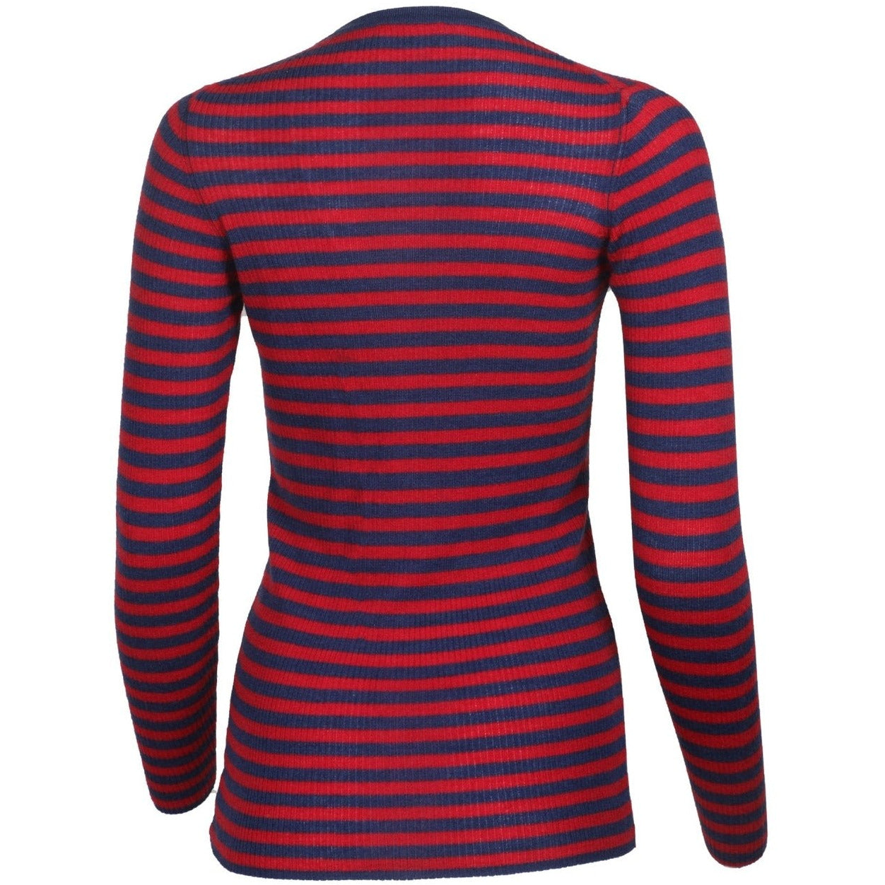 Ribbed Day Postbox Striped Knit Cardigan - Crumpet Chowk