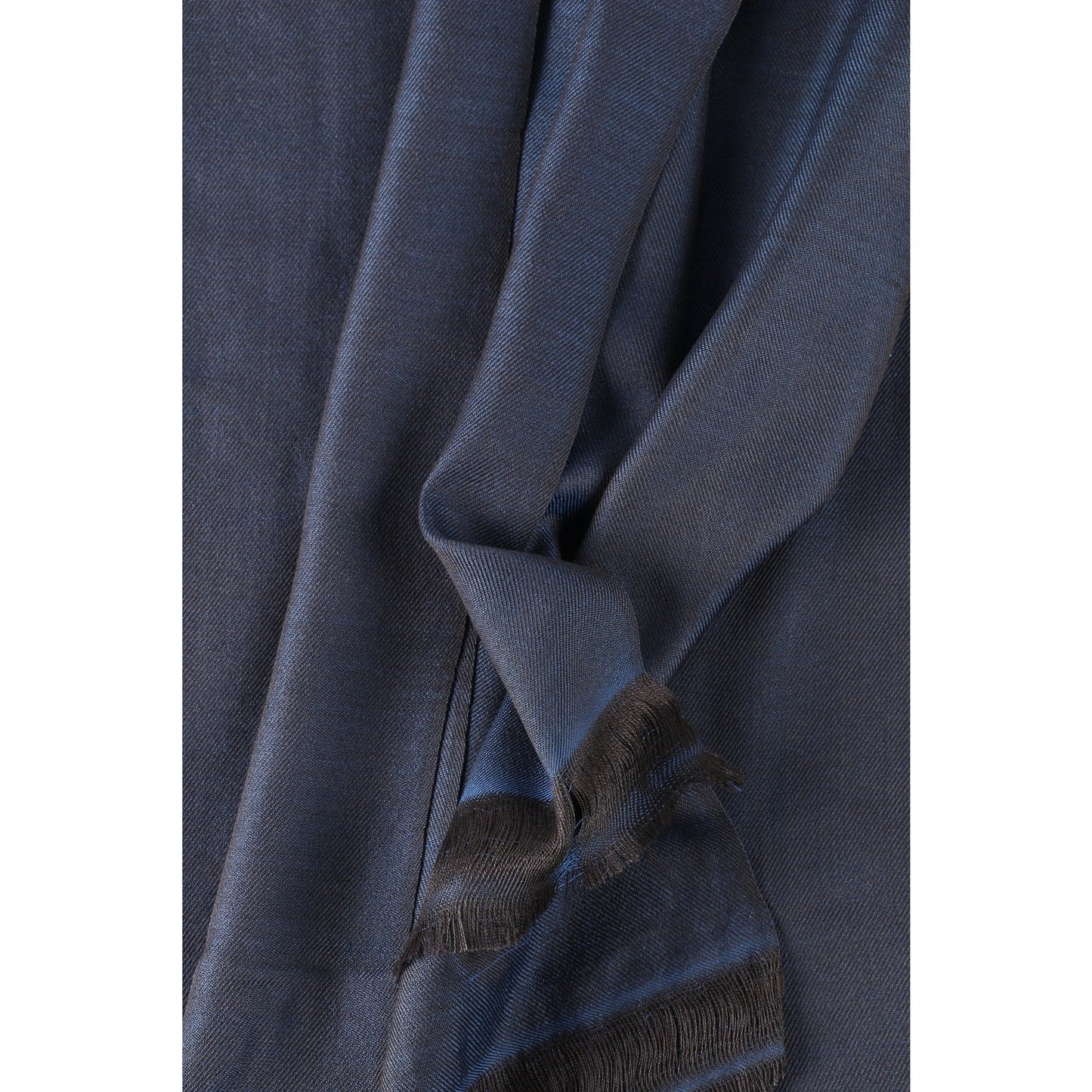 Sophisticated Petrol Blue Silk - Crumpet Chowk