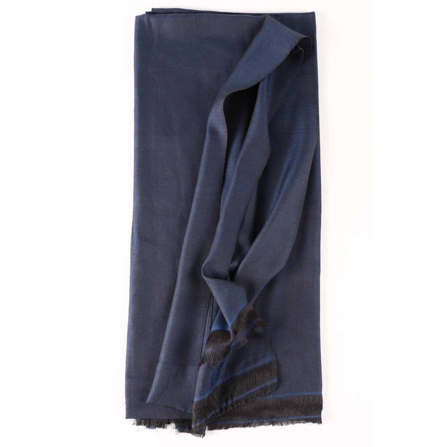 Sophisticated Petrol Blue Silk - Crumpet Chowk