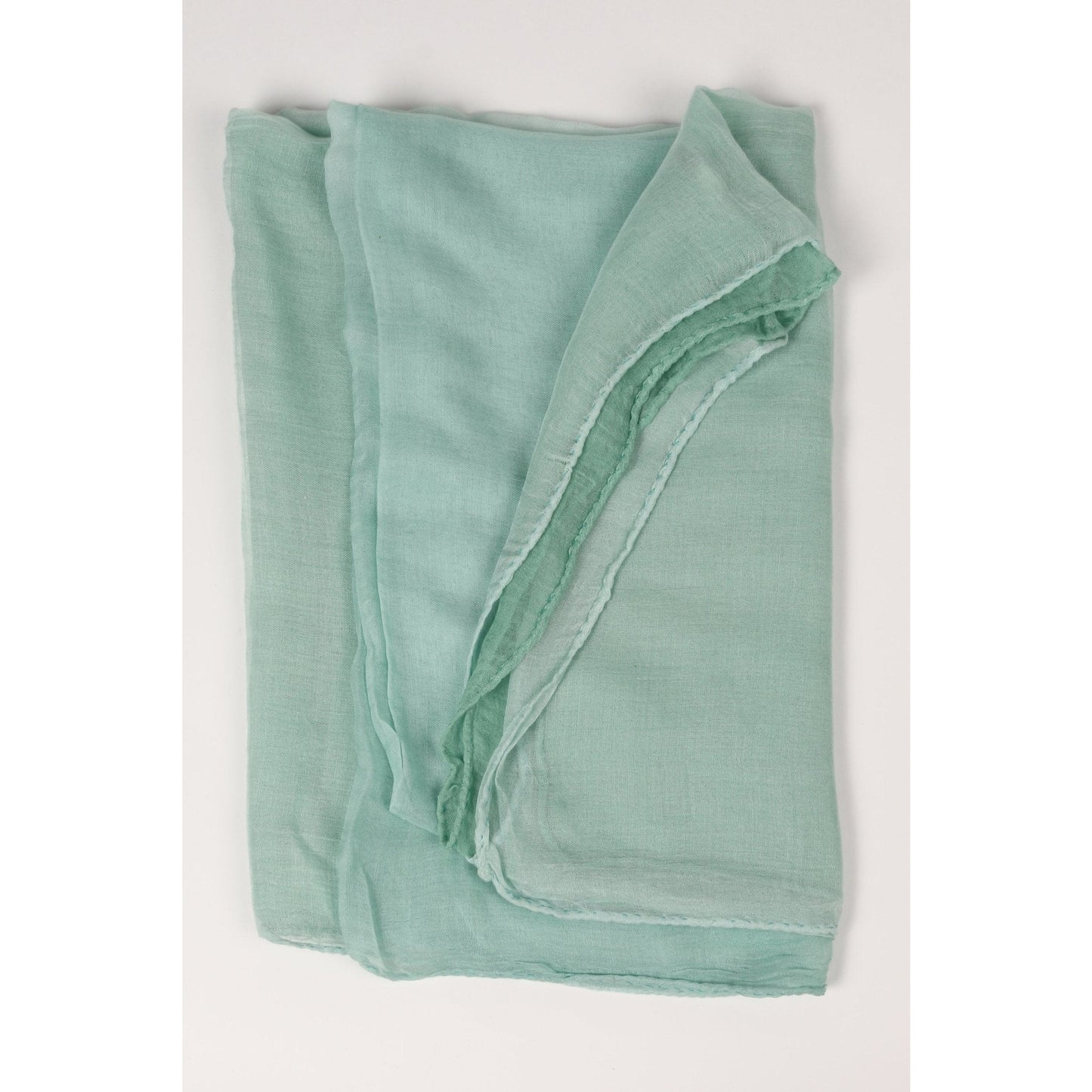 Stitched Edge Turquoise Modal - Crumpet Chowk