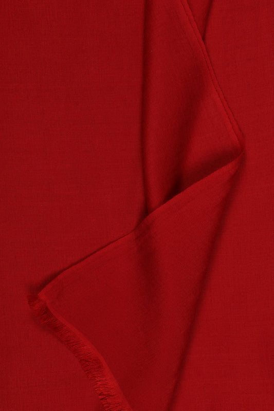 Lightweight Poppy Red Cashmere Scarf
