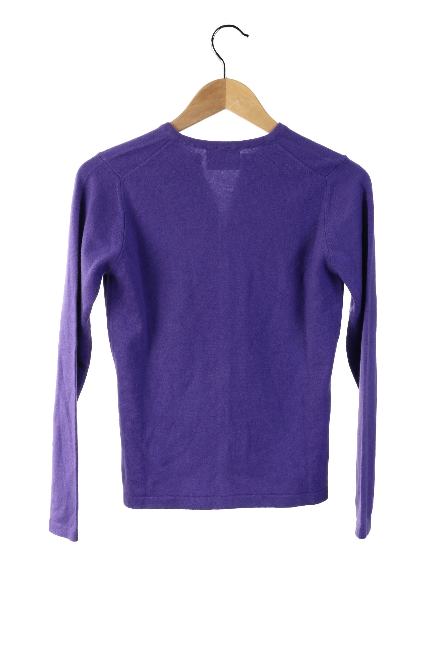 100% Cashmere Violet Cardigan Small