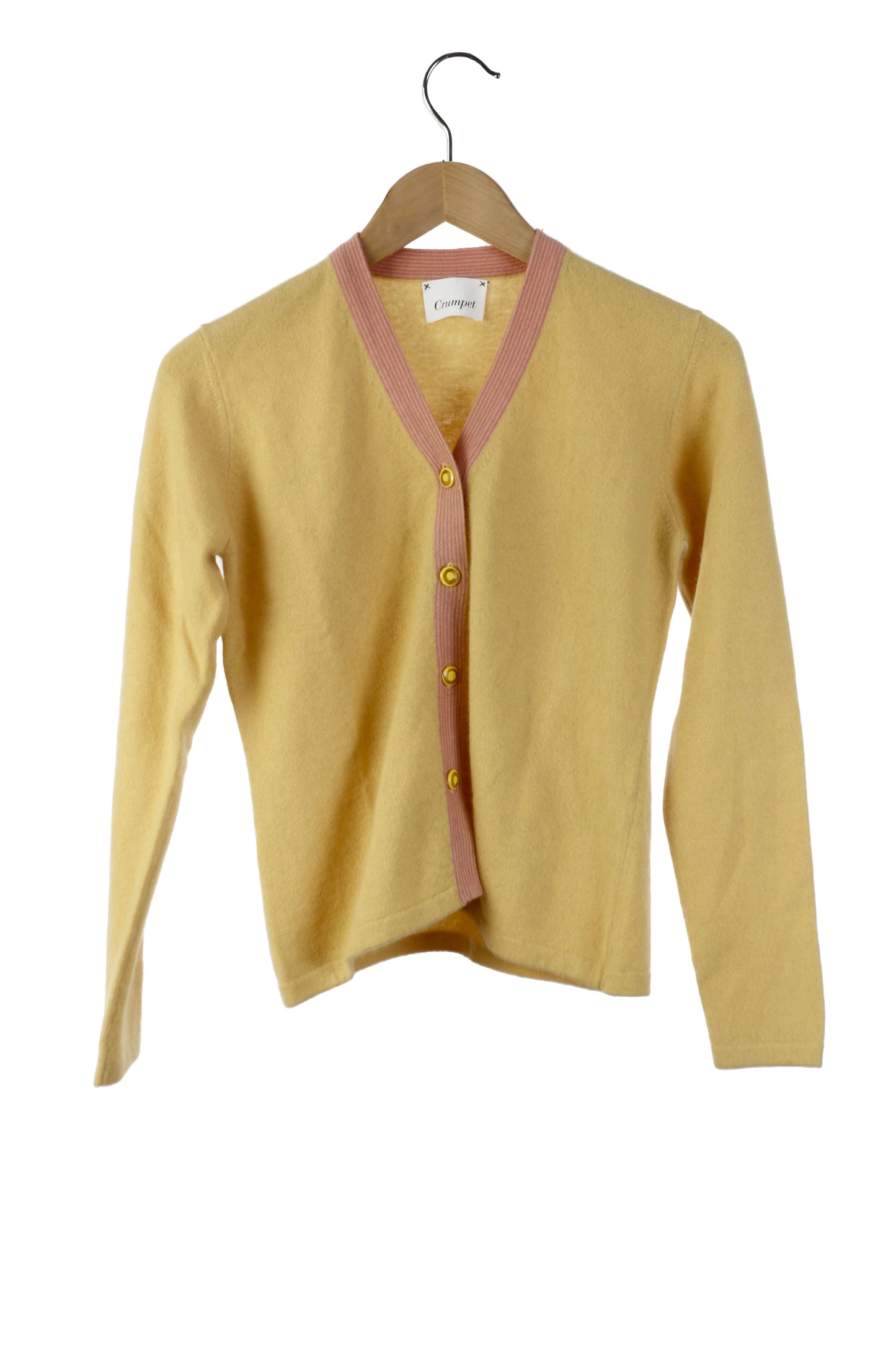 100% Cashmere Buttercup V Cardi Small