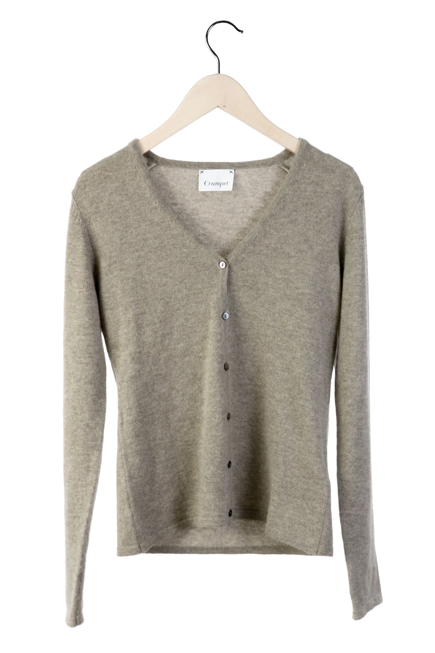 100% Cashmere Oat V Cardi Small