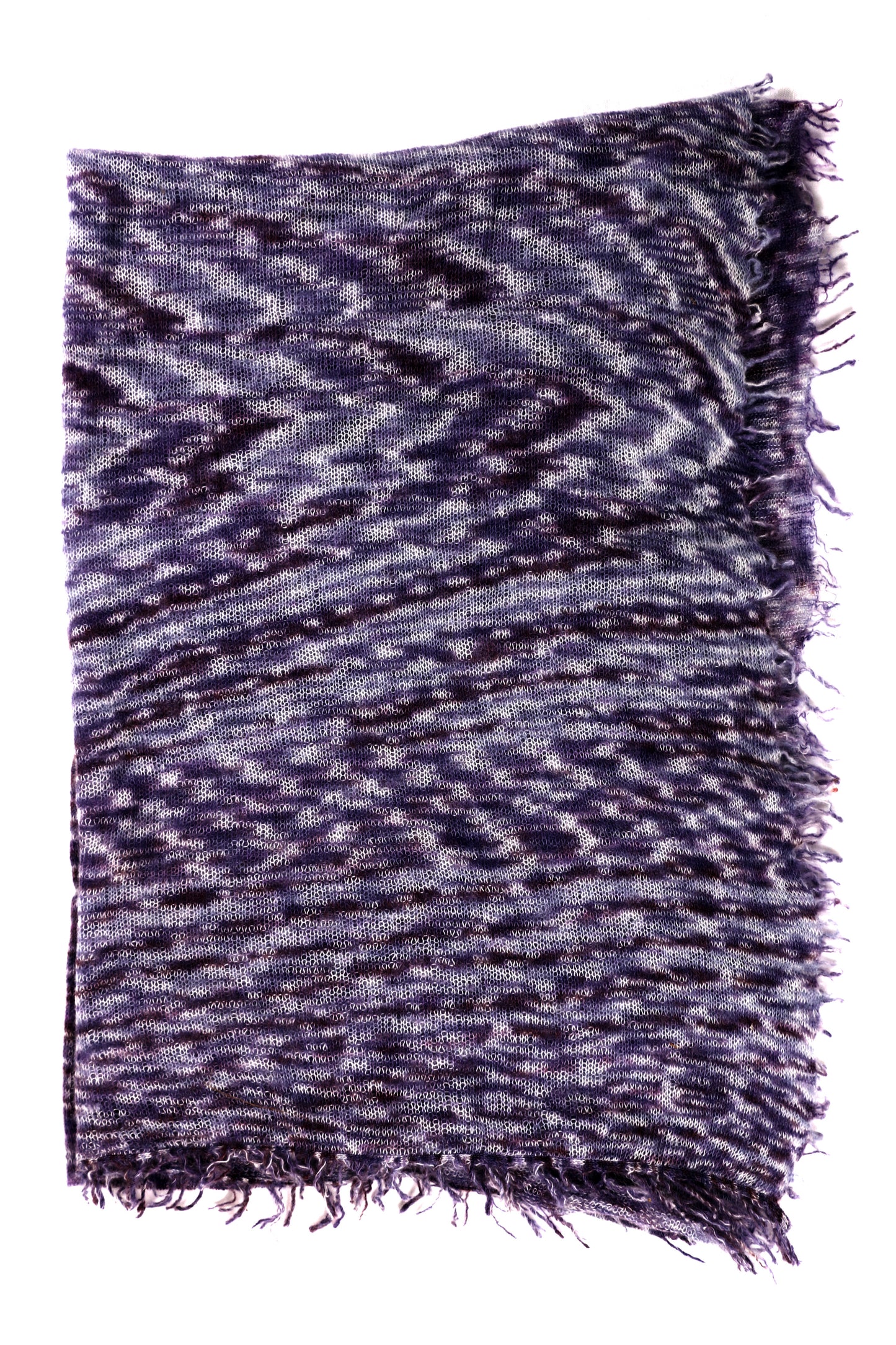 Recycled Cashmere Scarf Purple