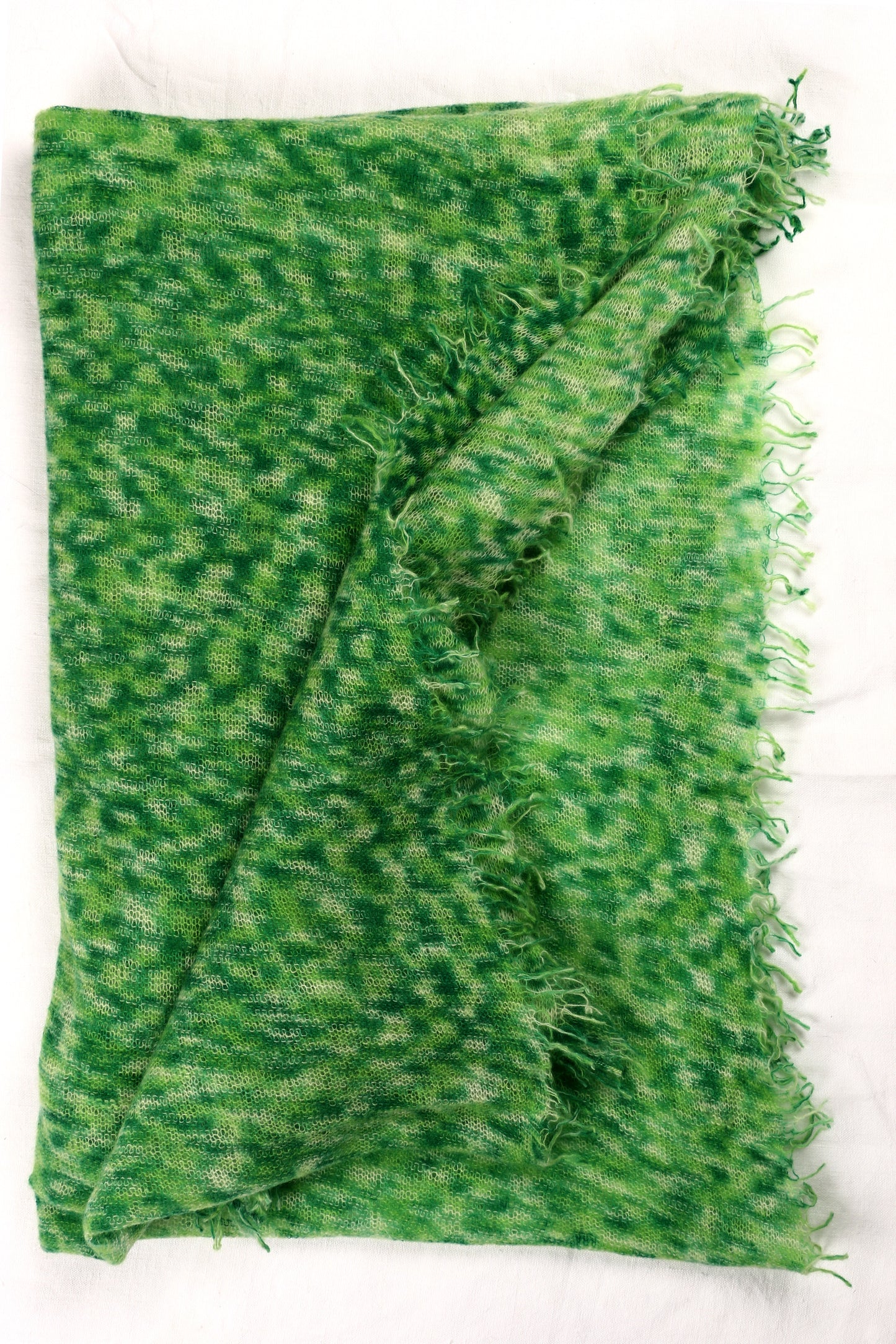 Recycled Cashmere Scarf Lime