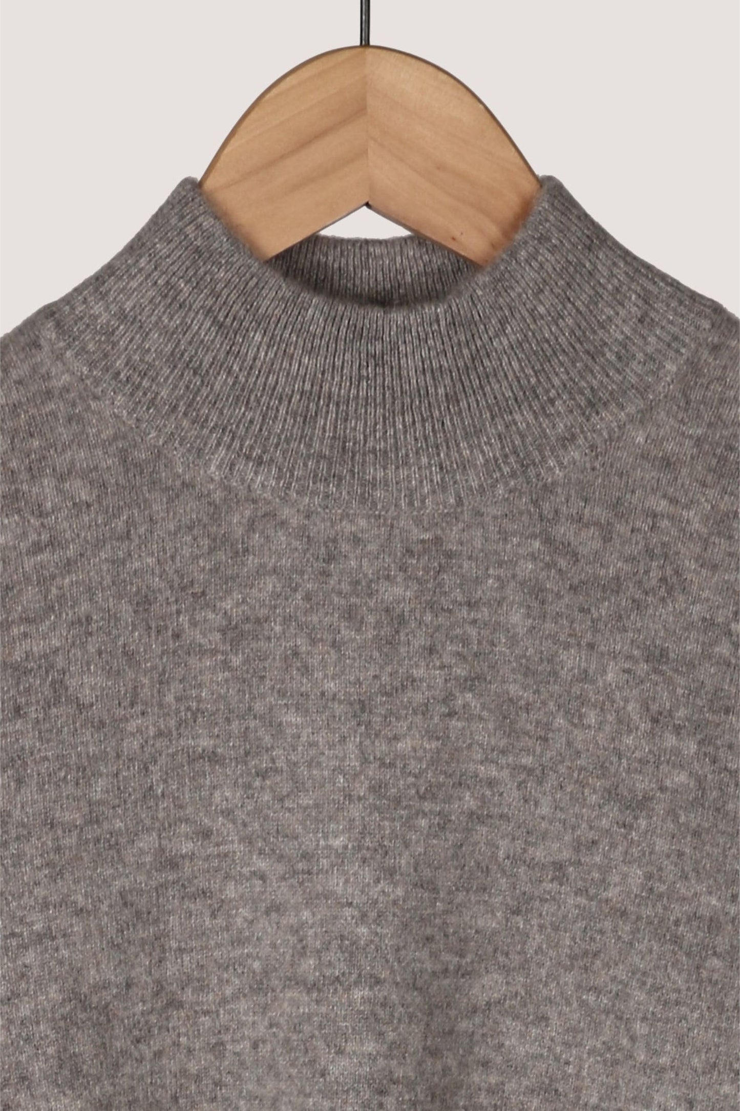 Half Roll Neck Sweater Mid Grey
