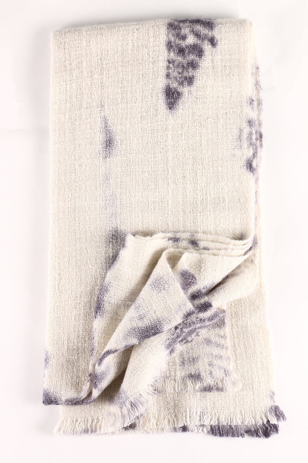 Grey White Tie Dye Hand Spun