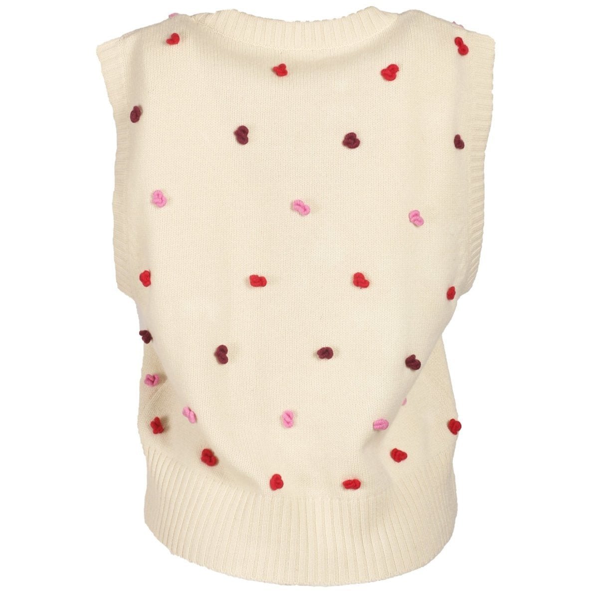 Bobble Quinn Knitted Sweater Vest - Crumpet Chowk