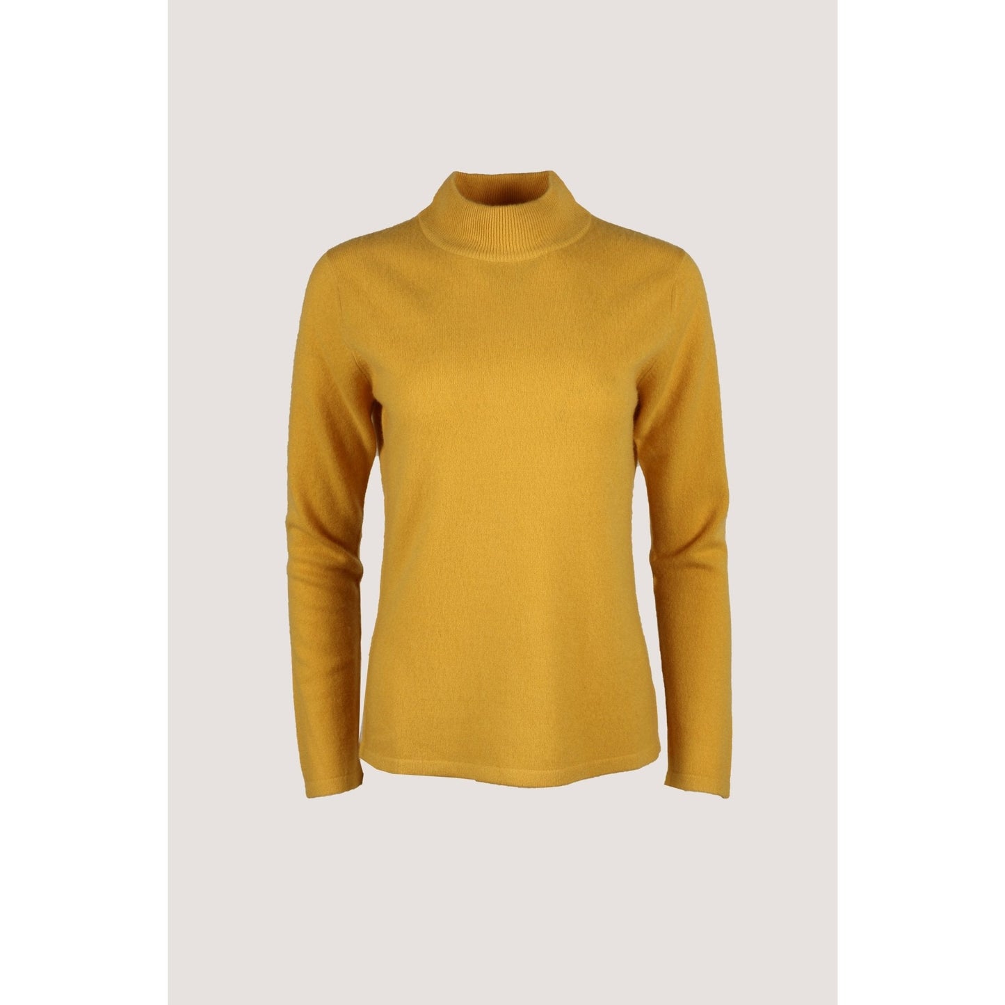 Half Roll Neck Sweater Yellow - Crumpet Chowk
