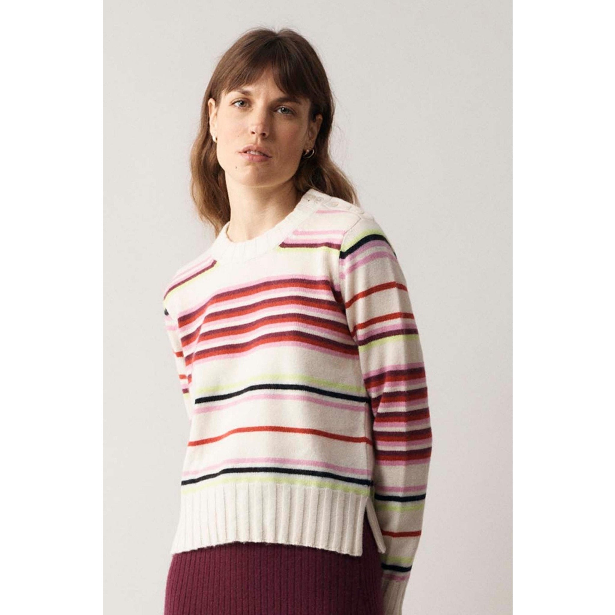 Multi Stripe Bonnie Pink – Crumpet Chowk